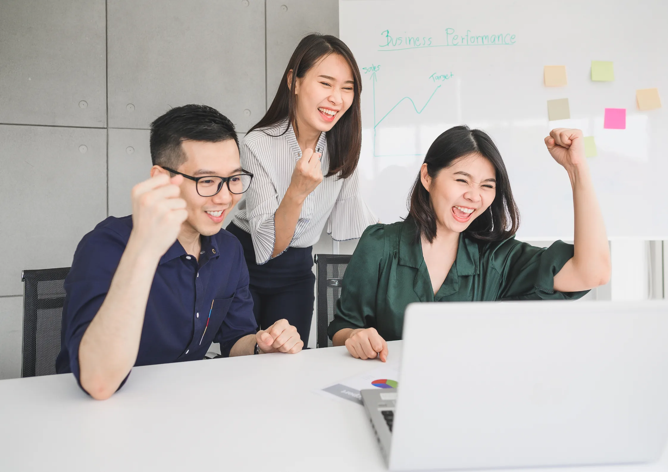 group wedding cards - colleagues celebrating their coworker's wedding remotely and wishing them a happy marriage via a group wedding card online